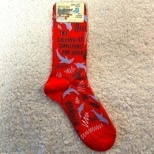 Blue Q "Try Sucking at Something for Once" Women's Crew Socks